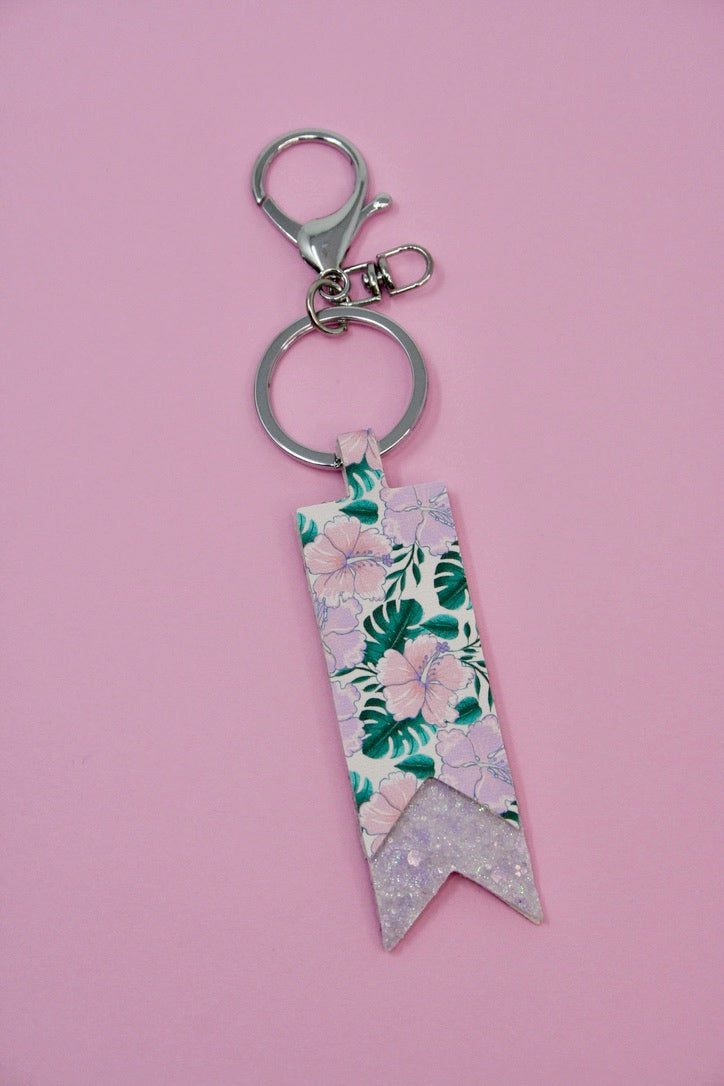 Island Hibiscus Keychain