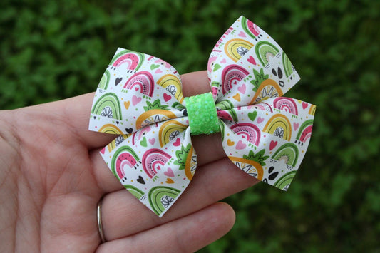 Fruity Rainbows Medium Wren Bow