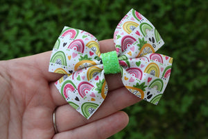 Fruity Rainbows Medium Wren Bow