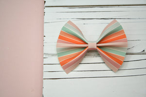 Serenity Stripes Baby Kate Bow