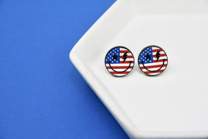 Party in the USA Smiley Acrylic Studs