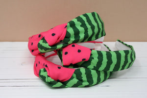 Watermelon Twist Top Knot Headband