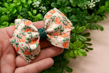 Load image into Gallery viewer, Sweet as Peaches Floral Jayme Bow
