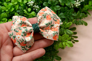 Sweet as Peaches Floral Jayme Bow