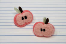 Load image into Gallery viewer, Apple Felted Shape Clip
