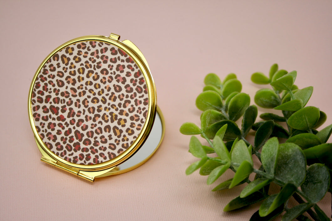 Southern Sunset Leopard Compact Mirror