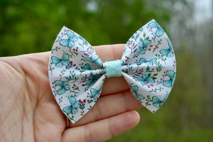 Blue Butterflies Baby Kate Bow