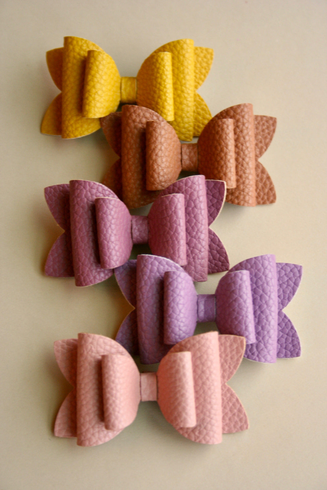 Warm Vintage Solids Emmy Bows