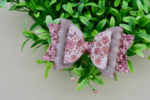 Boho Beauty Floral Medium Ellie Bow