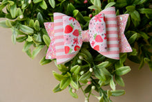 Load image into Gallery viewer, Fruity Stripes Medium Ellie Bows
