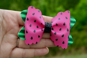 Ombré Watermelon Bailey Bow