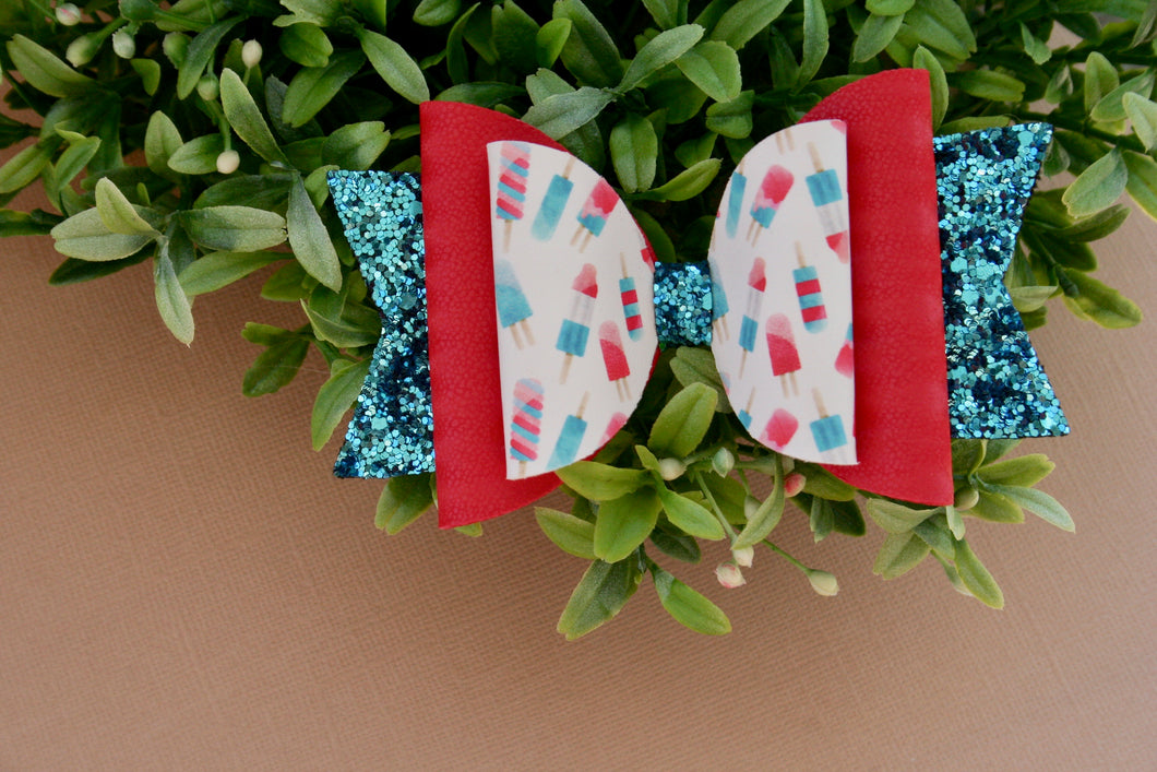 Patriotic Pops Large Ellie Bow