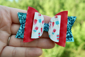 Patriotic Pops Medium Ellie Bow