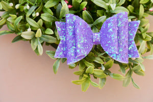 Purple Sea Monster Sparkle Medium Ellie Bow