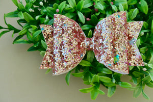 Sunkissed Chunky Glitter Large Ellie Bow