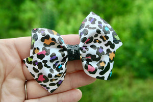 Neon Leopard Print Jayme Bow