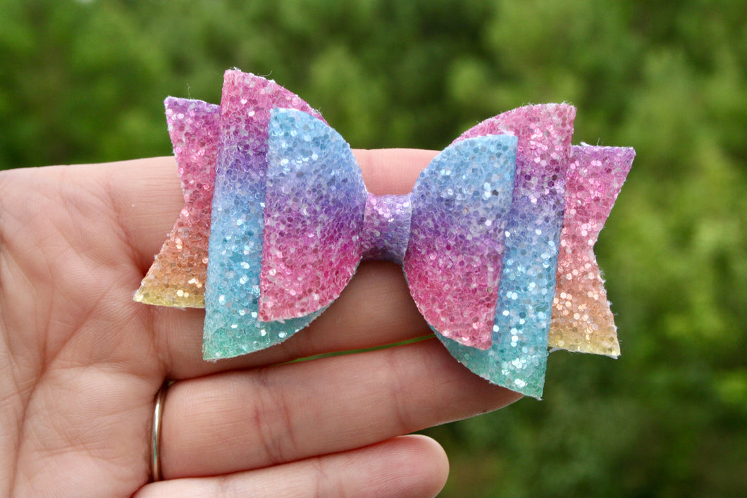 Rainbow Sherbert Medium Ellie Bow