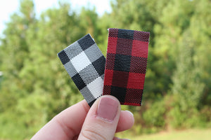 Buffalo Plaid Snap Clip Set