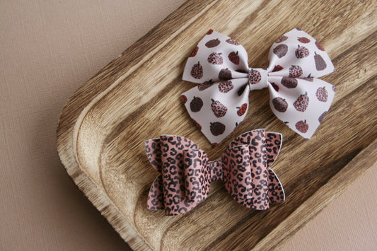 Leopard Pumpkins Emmy & Wren Bow Bundle