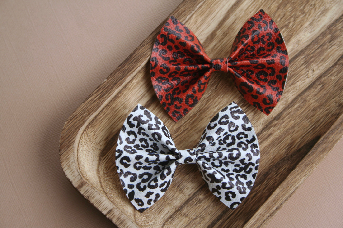 Trendy Leopard Baby Kate Bows