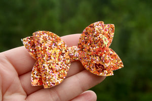 Autumn Days Chunky Glitter Emmy Bow