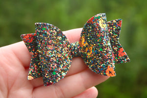 Autumn Nights Chunky Glitter Medium Ellie Bow