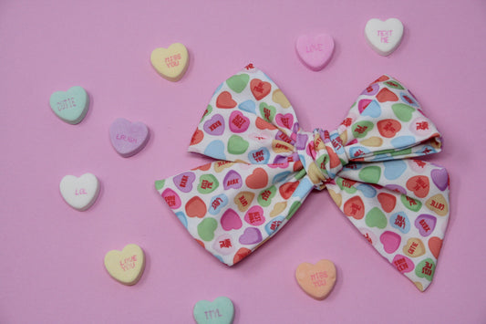 Conversation Hearts XL Everly Bow