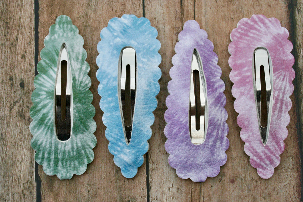 Tie Dye Jumbo Snap Clips