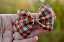 Load image into Gallery viewer, Harvest Plaid Jayme Bow
