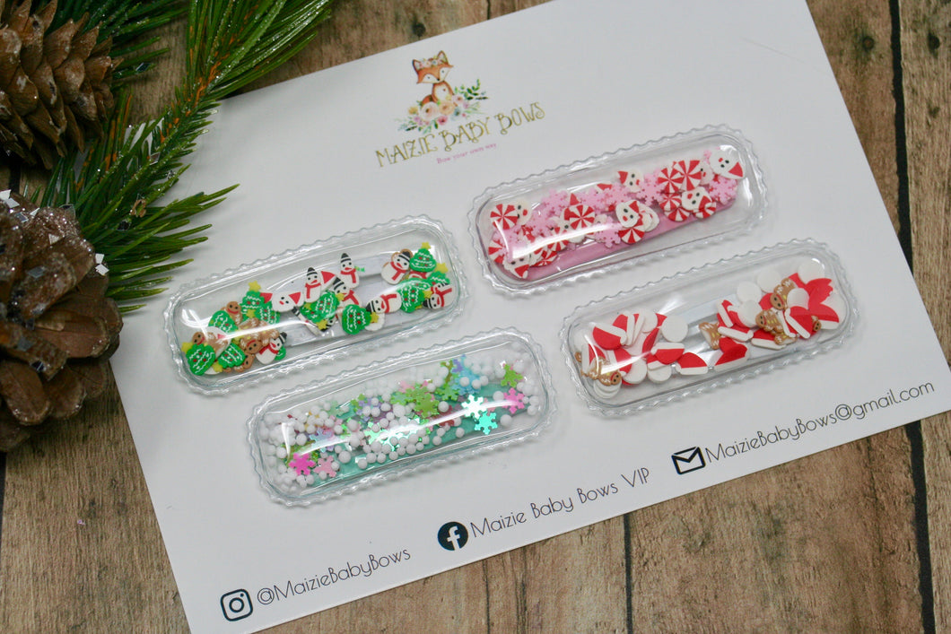 Christmas Shaker Snap Clips