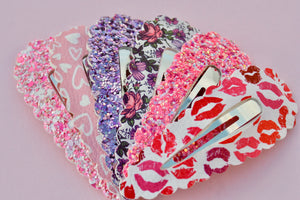 Valentine Jumbo Snap Clips