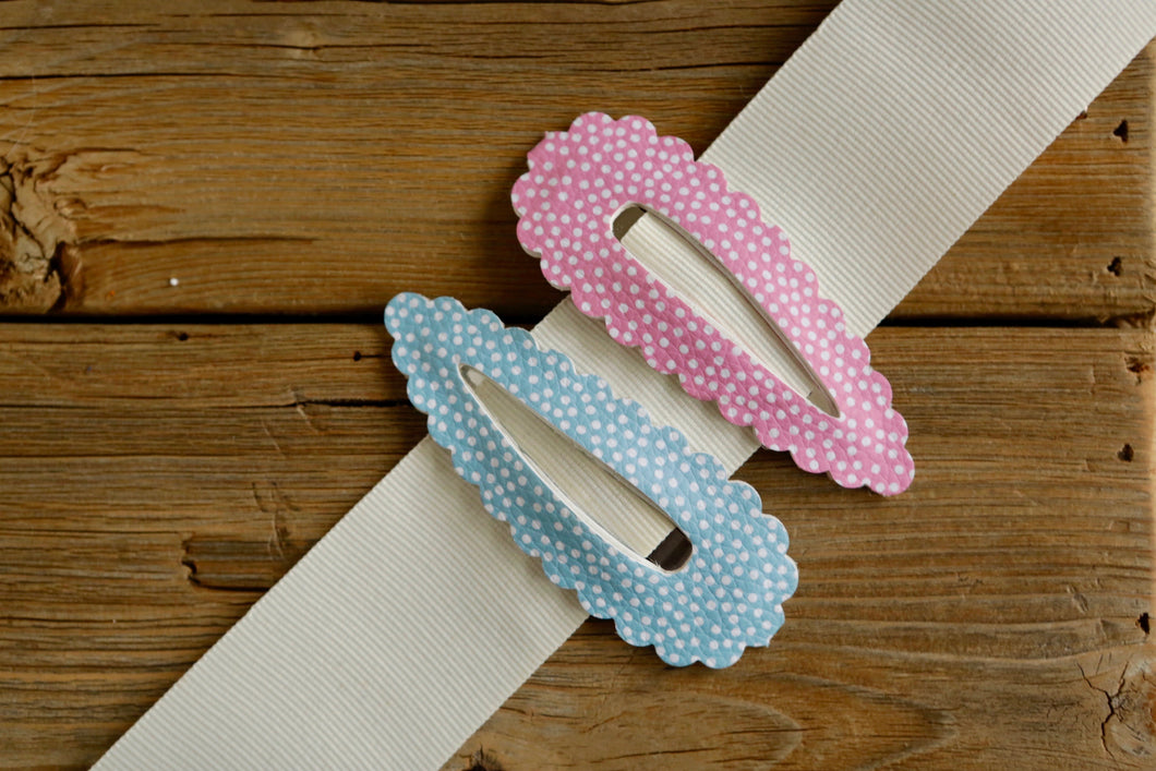 Darling Winter Dots Jumbo Snap Clips