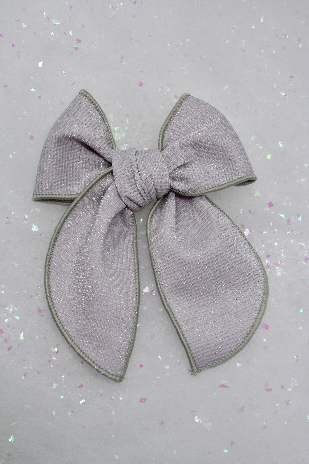 Winter Frost Tinsel Large Remi Bows