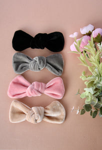 Neutral Velvet Rory Bows