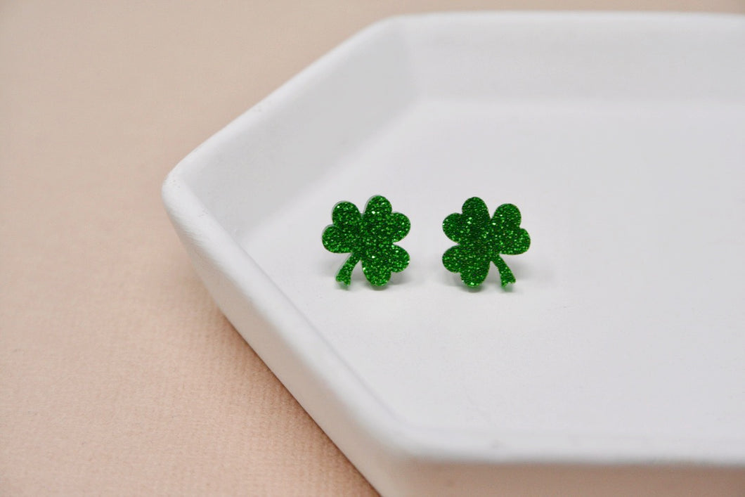 Shamrock Acrylic Studs