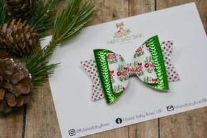 Lil’ Miss Grinch Medium Ellie Bow