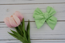 Load image into Gallery viewer, Cotton Spring Solid Large Everly Bow
