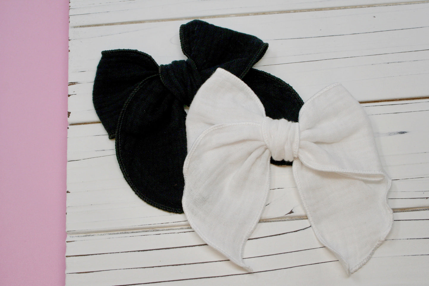 Neutral Solids Muslin Gauze Medium Remi Bows