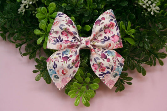 Autumn Amethyst Floral Medium Giana Bow