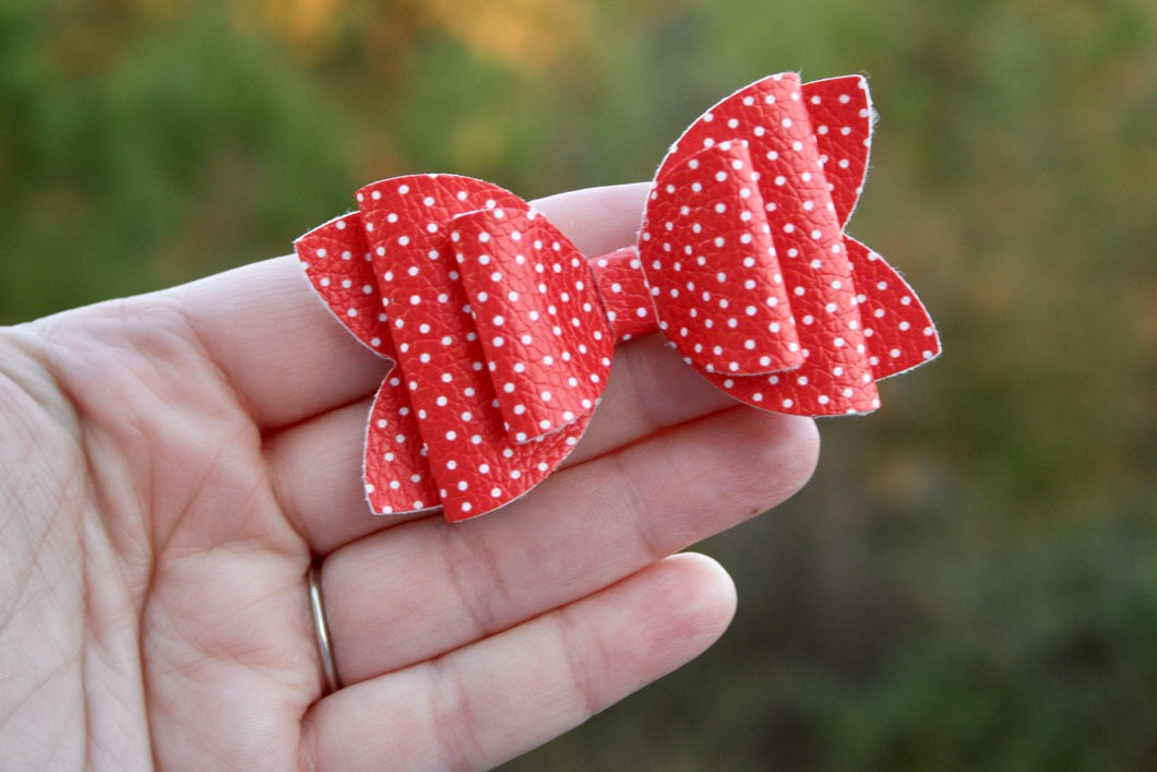 Red Darling Dots Emmy Bow