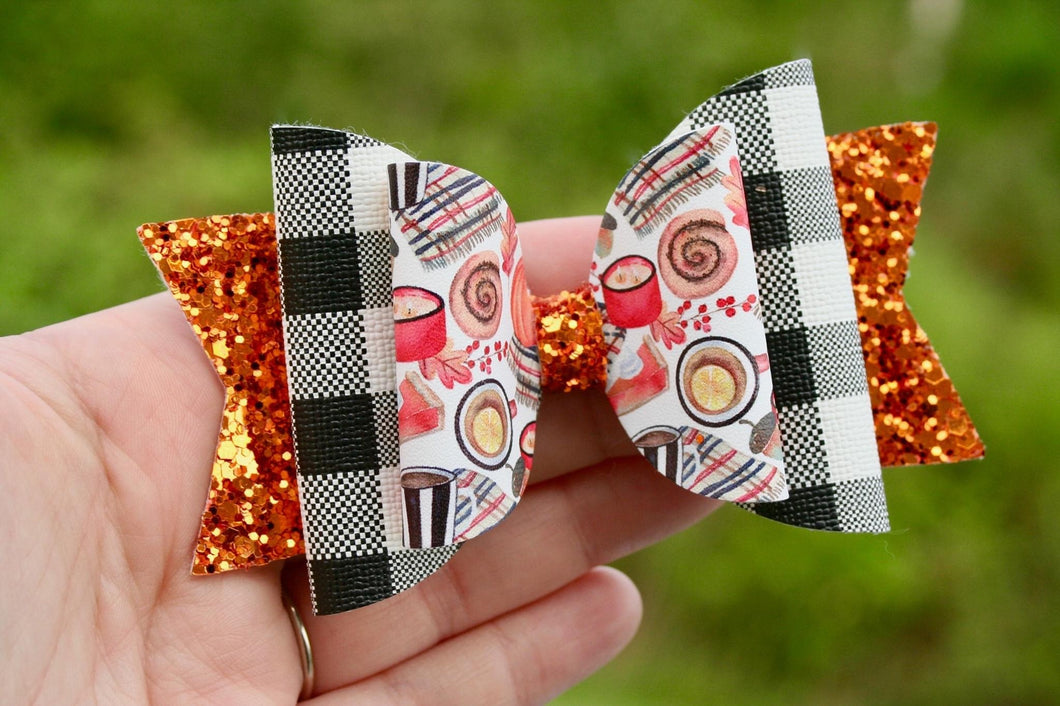 Cozy Fall Large Ellie Bow