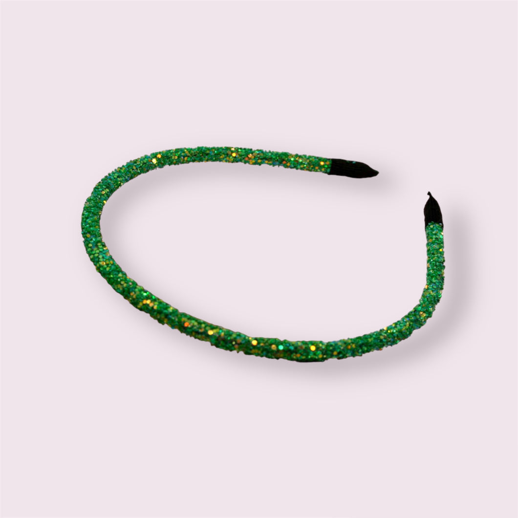 Money Maker Green Glitter Headband