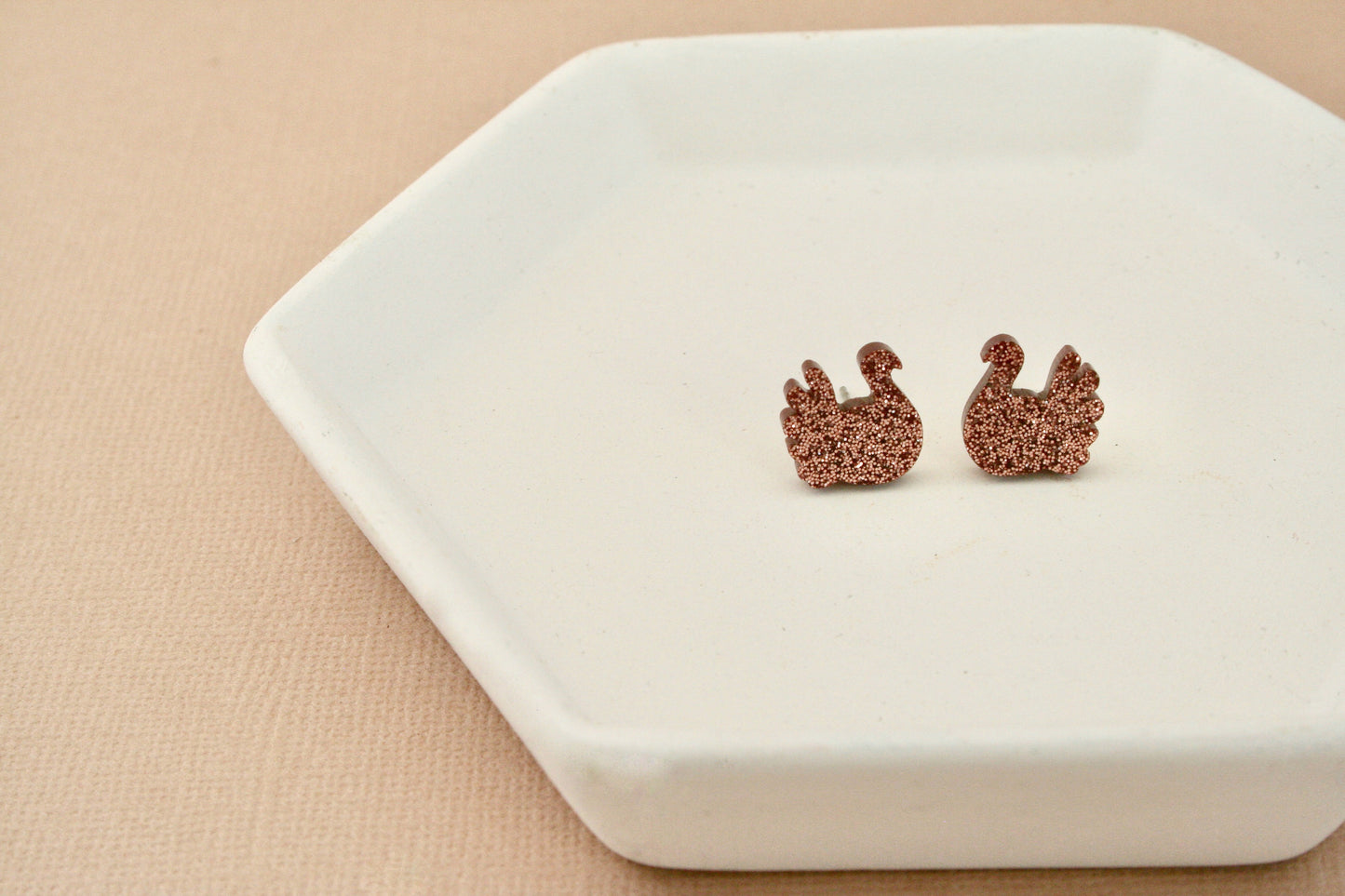 Glitter Turkey Acrylic Studs