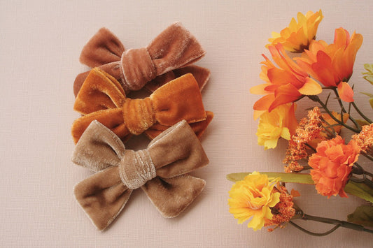 Fall Velvets Small Everly Bows