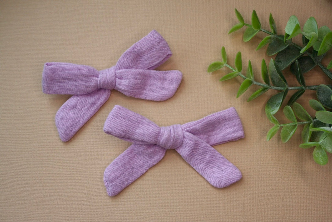 Lavender Muslin Gauze Posie Piggy Set