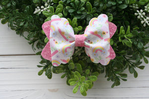 Back to School Rainbows Bailey Bow