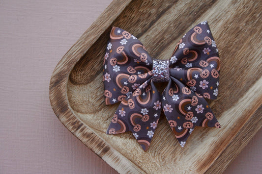 Jack O'Lantern Rainbows Maizie Bow