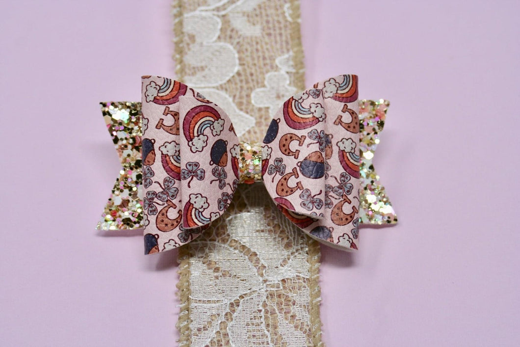 Vintage Luck of the Irish Medium Ellie Bow