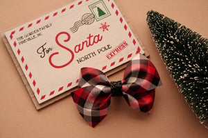 Christmas Buffalo Plaid Jayme Bow