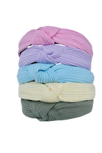 Load image into Gallery viewer, Pastels Rib Knit Top Knot Headbands
